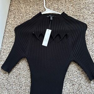 White House Black Market Black Sweater